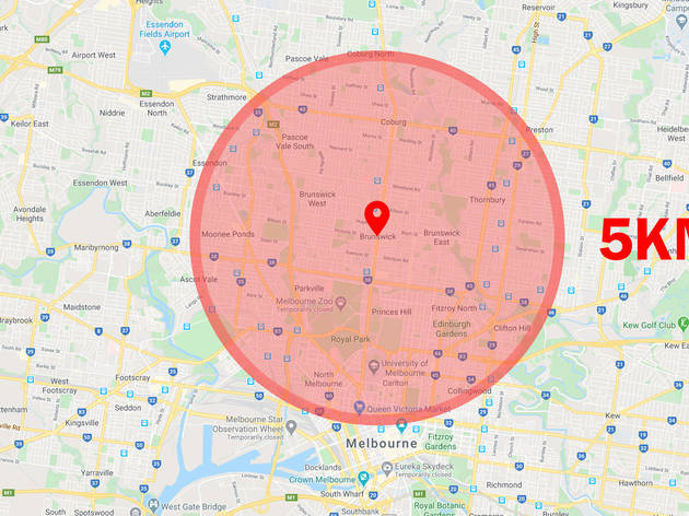 5km from your home: Calculate your 5km bubble during Victoria's lockdown