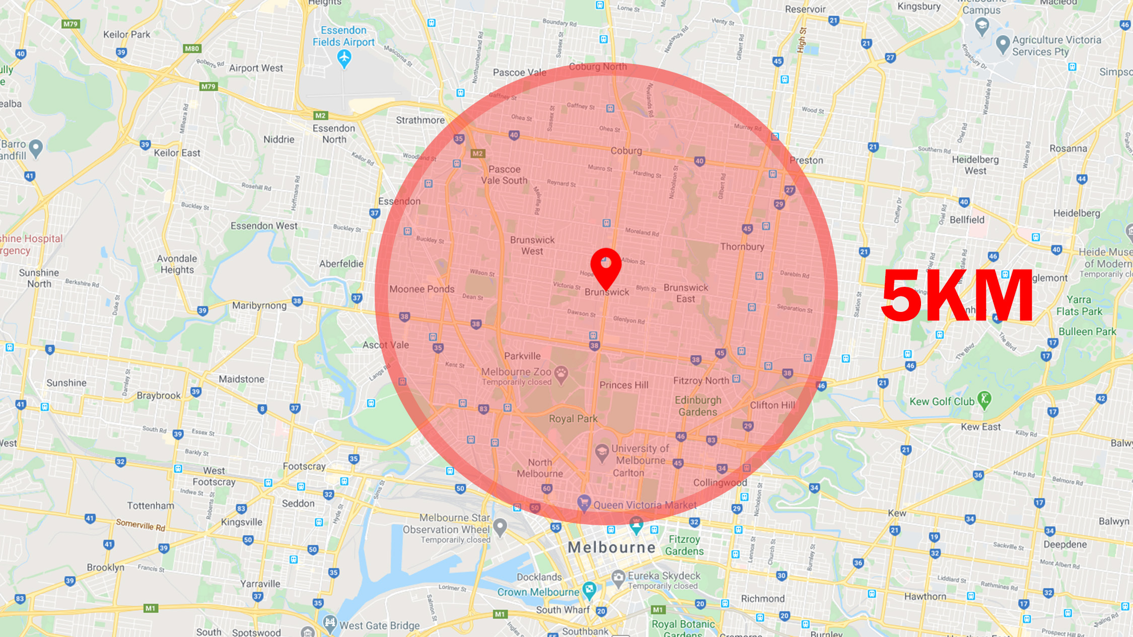 Coronavirus Victoria: Find the 5km radius from home with this map