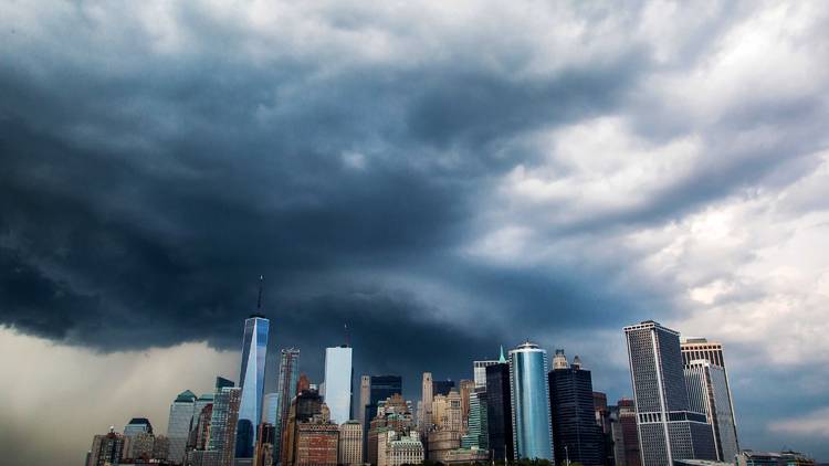 nyc in a storm