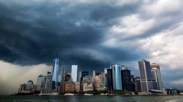 nyc during a storm