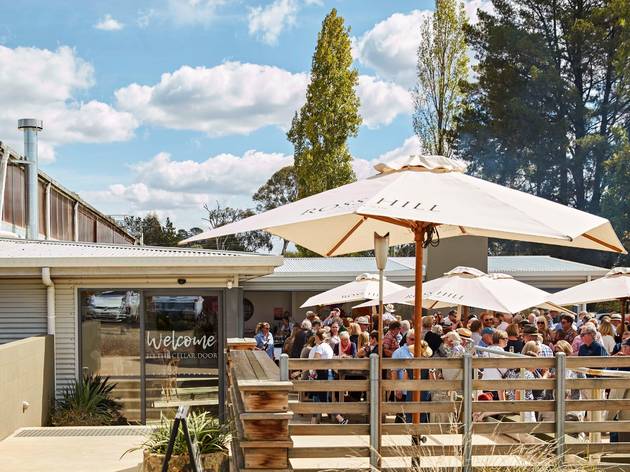 Ross Hill Wines Gazebo with people standing inside