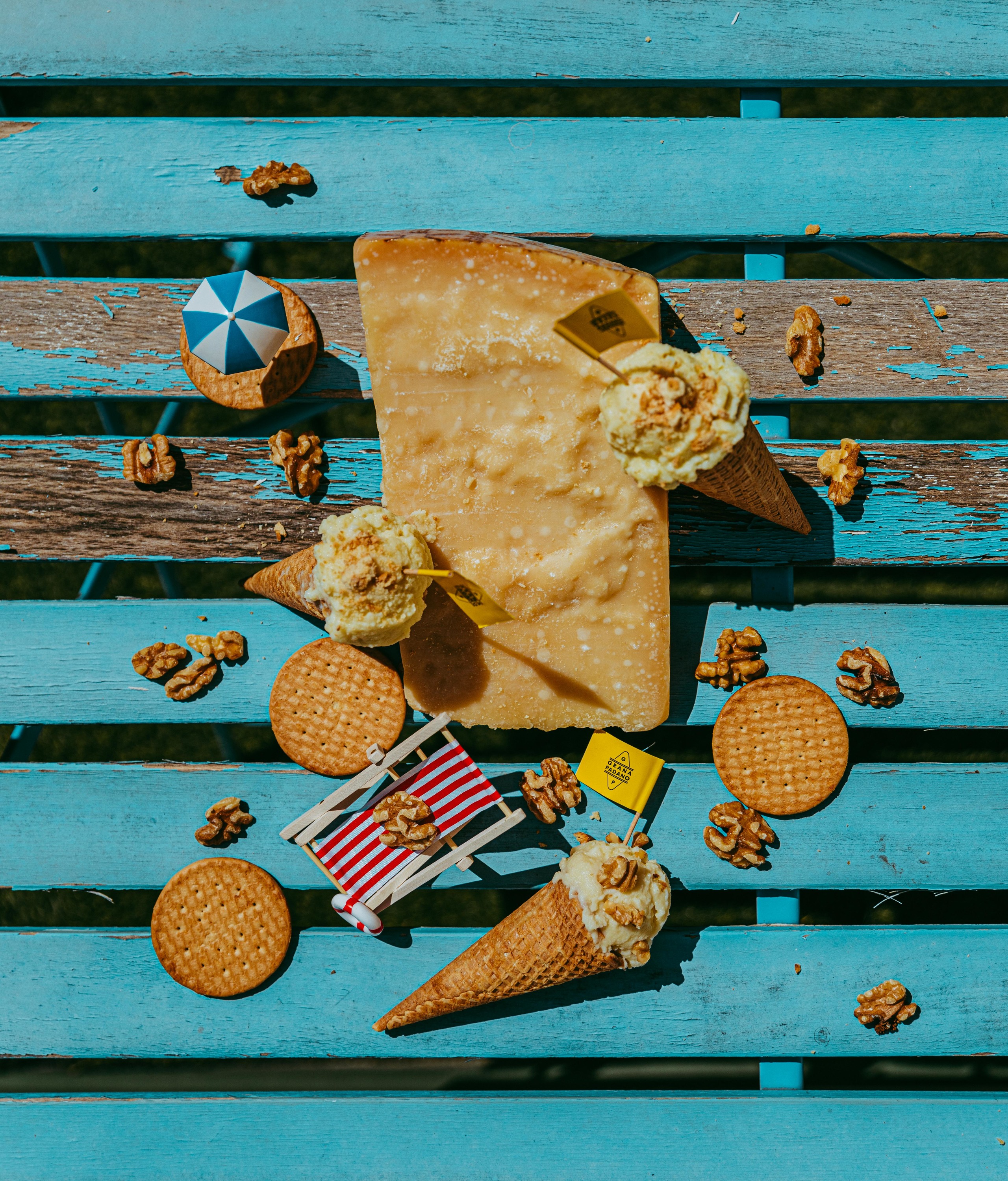 Primera ruta del helado artesanal de queso Grana Padano