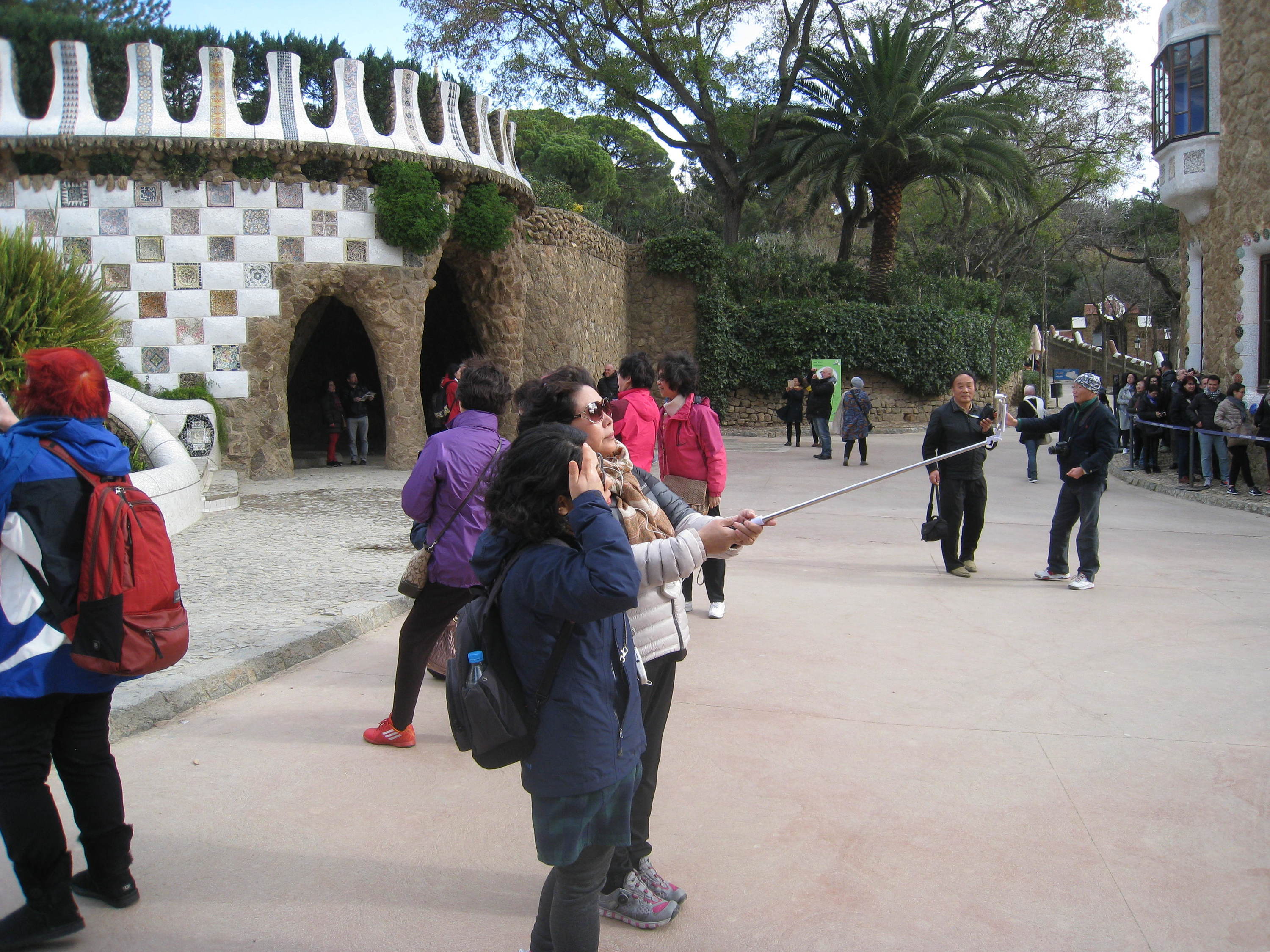 'Selfies' en el Park Güell
