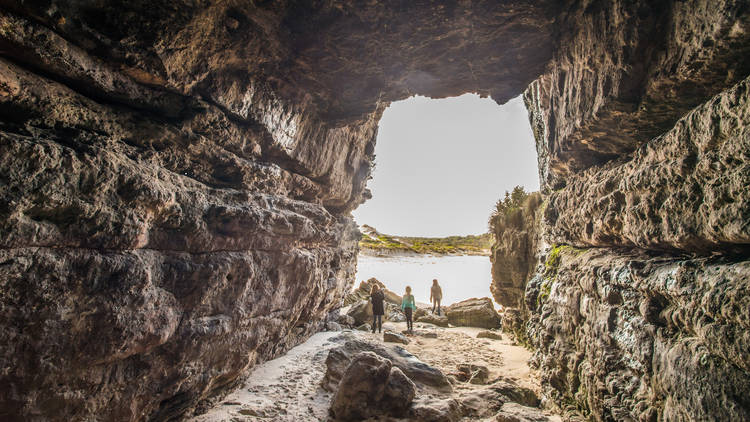 Explore a cave around the state