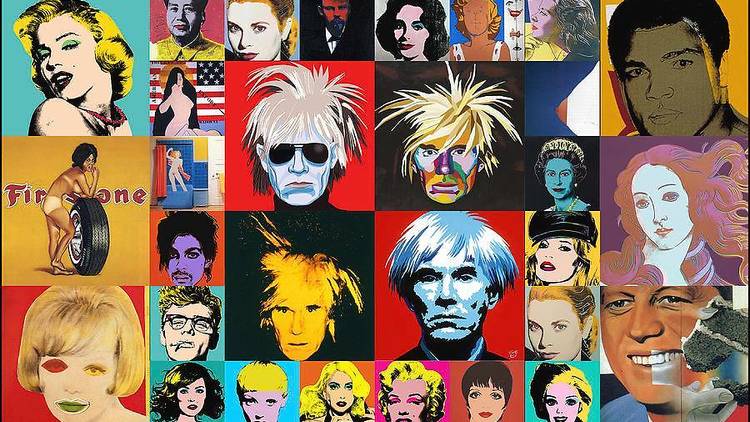 Andy Warhol Pop Art Copy Portrait Painting Class
