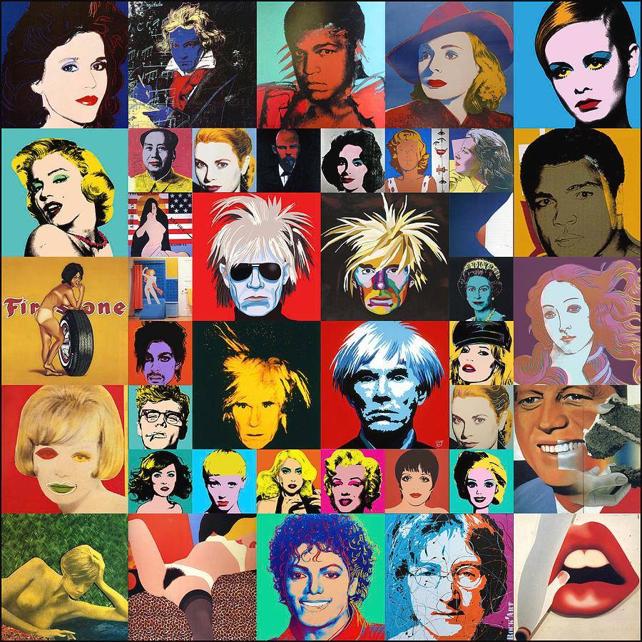 Andy Warhol Pop Art Copy Portrait Painting Class