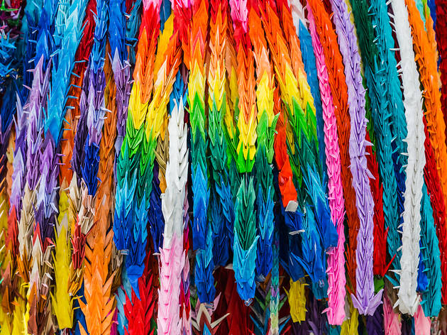 Grullas de Sadako Sasaki Grullas de colores