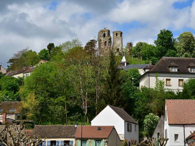 Montfort L'Amaury; France - May 1 2018 : the old city Montfort L'Amaury; France