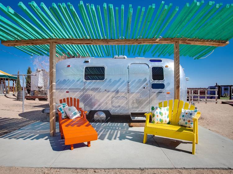 Hicksville Trailer Palace, airstream, joshua tree