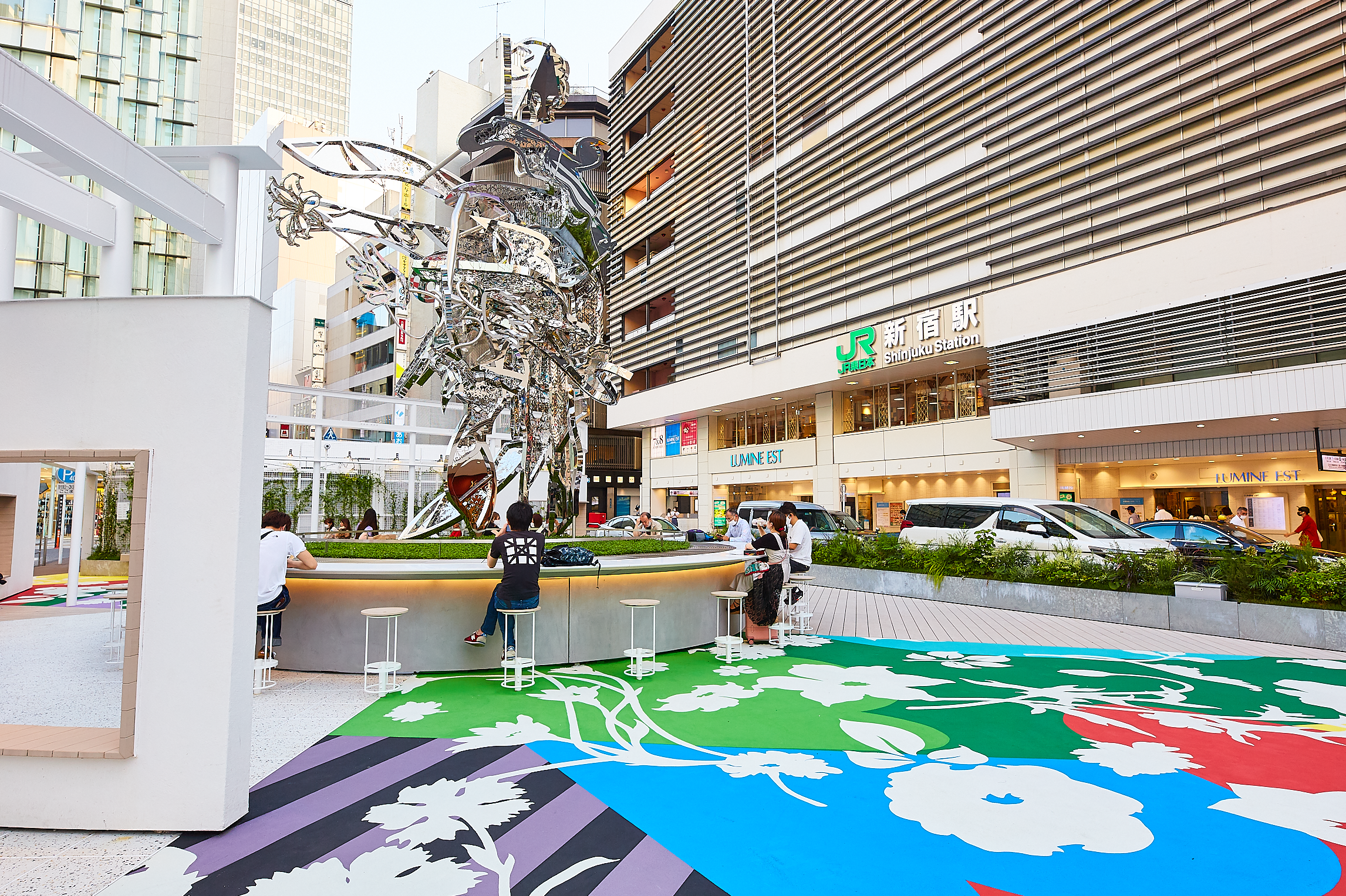 Shinjuku has a new community art park with a 7-metre sculpture