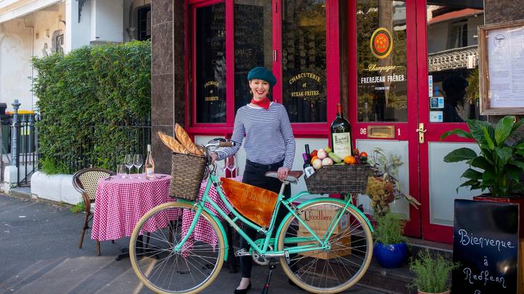 This cute French bistro in Redfern will deliver you dinner by bike