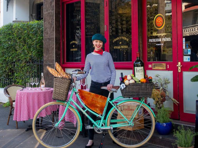 This cute French bistro in Redfern will deliver you dinner by bike
