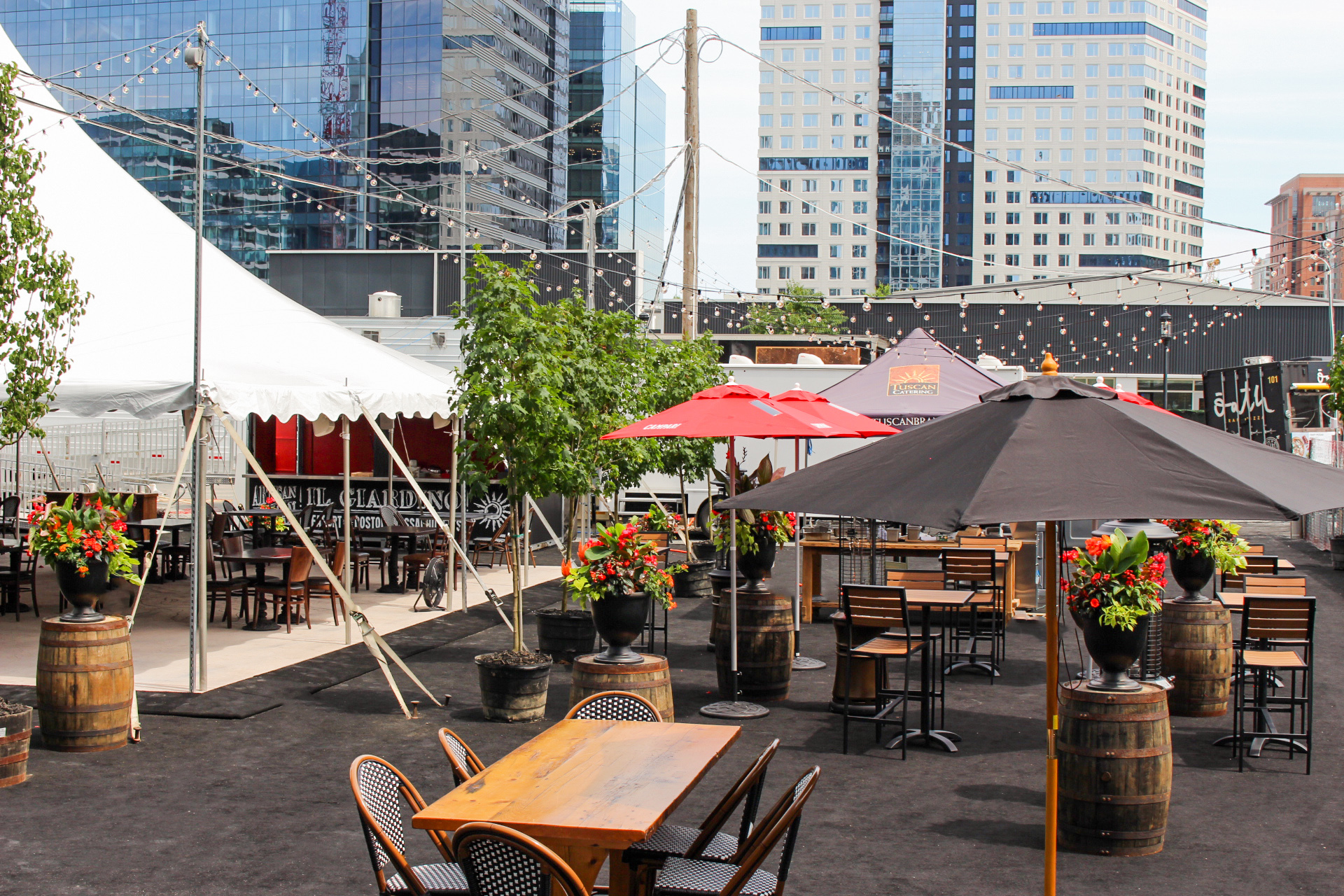 Meet the Seaport s biggest new outdoor hot spot Tuscan Kitchen s