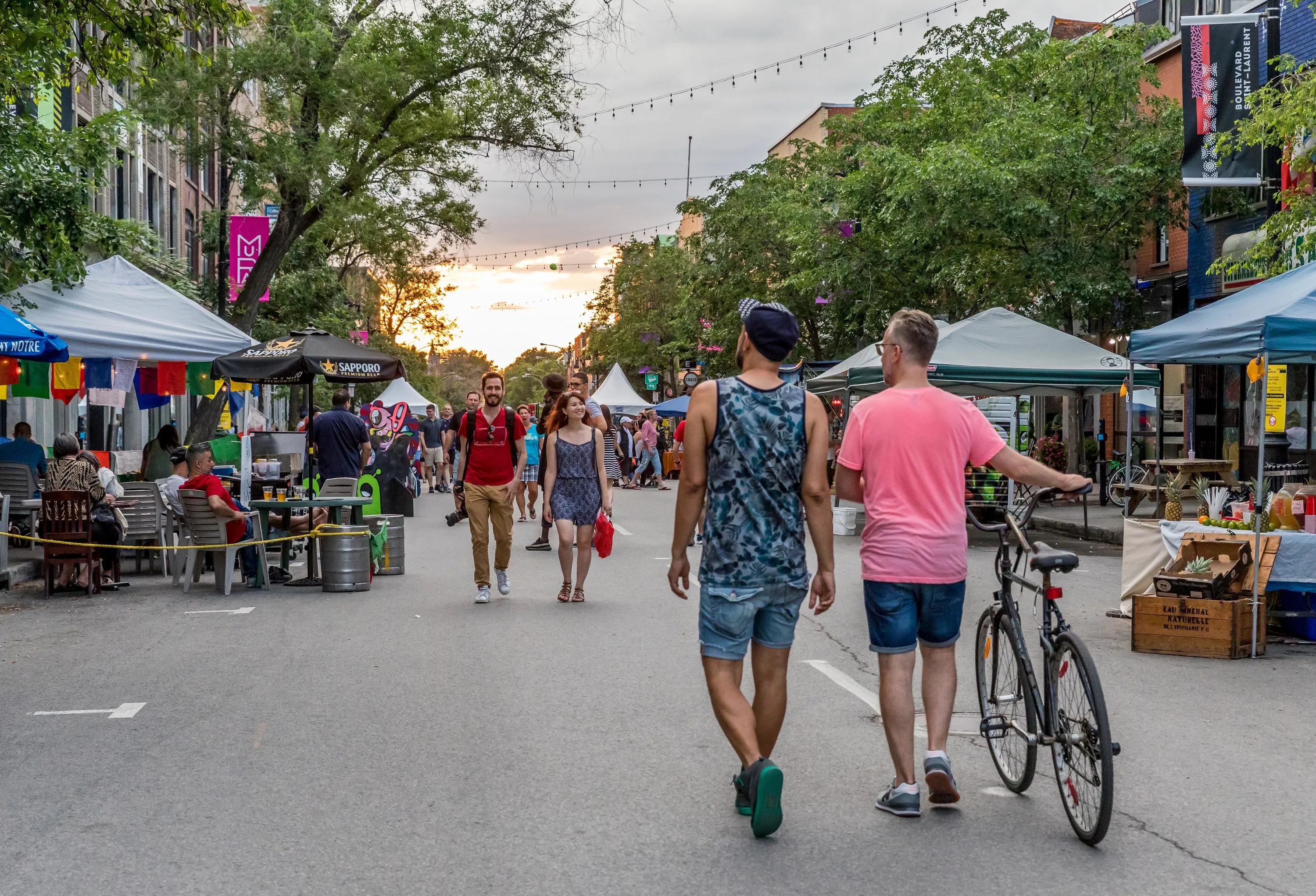 Piétons - Boulevard Saint-Laurent