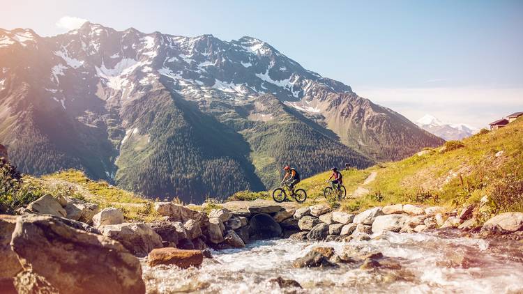 Mountain biking