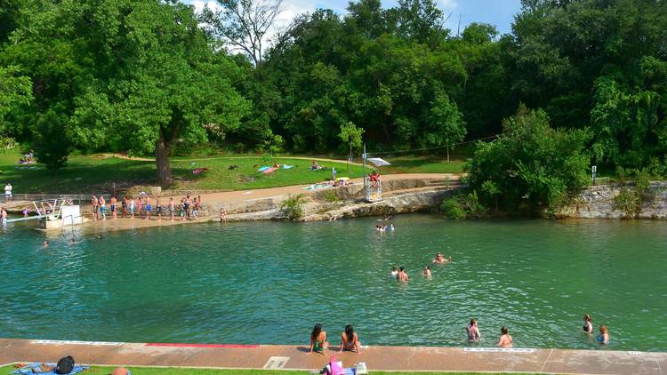 Barton Springs Pool, Austin, Texas, Zilker Park