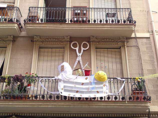 Festa Major de Gàcia 2020. Balcó guarnit al carrer Sant Lluís Festa Major de Gàcia 2020. Balcó guarnit al carrer Sant Lluís