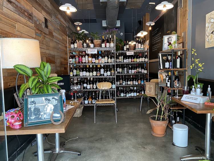 A restaurant-turned-wine-shop in Miami