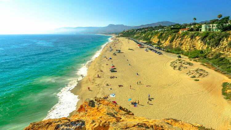 Relax on the sand at Point Dume State Beach