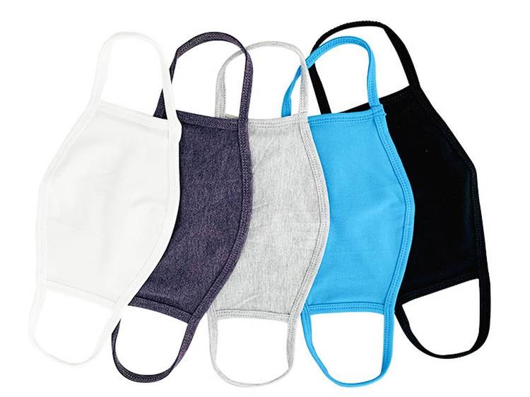 Pack of five reusable face masks