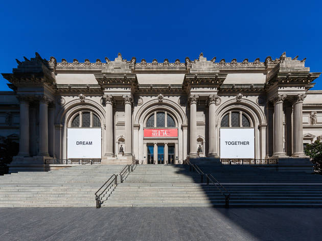 Yoko Ono banners Metropolitan Museum of Art Yoko Ono banners Metropolitan Museum of Art