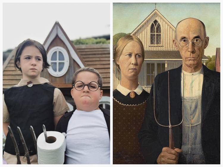 Recreating famous artworks