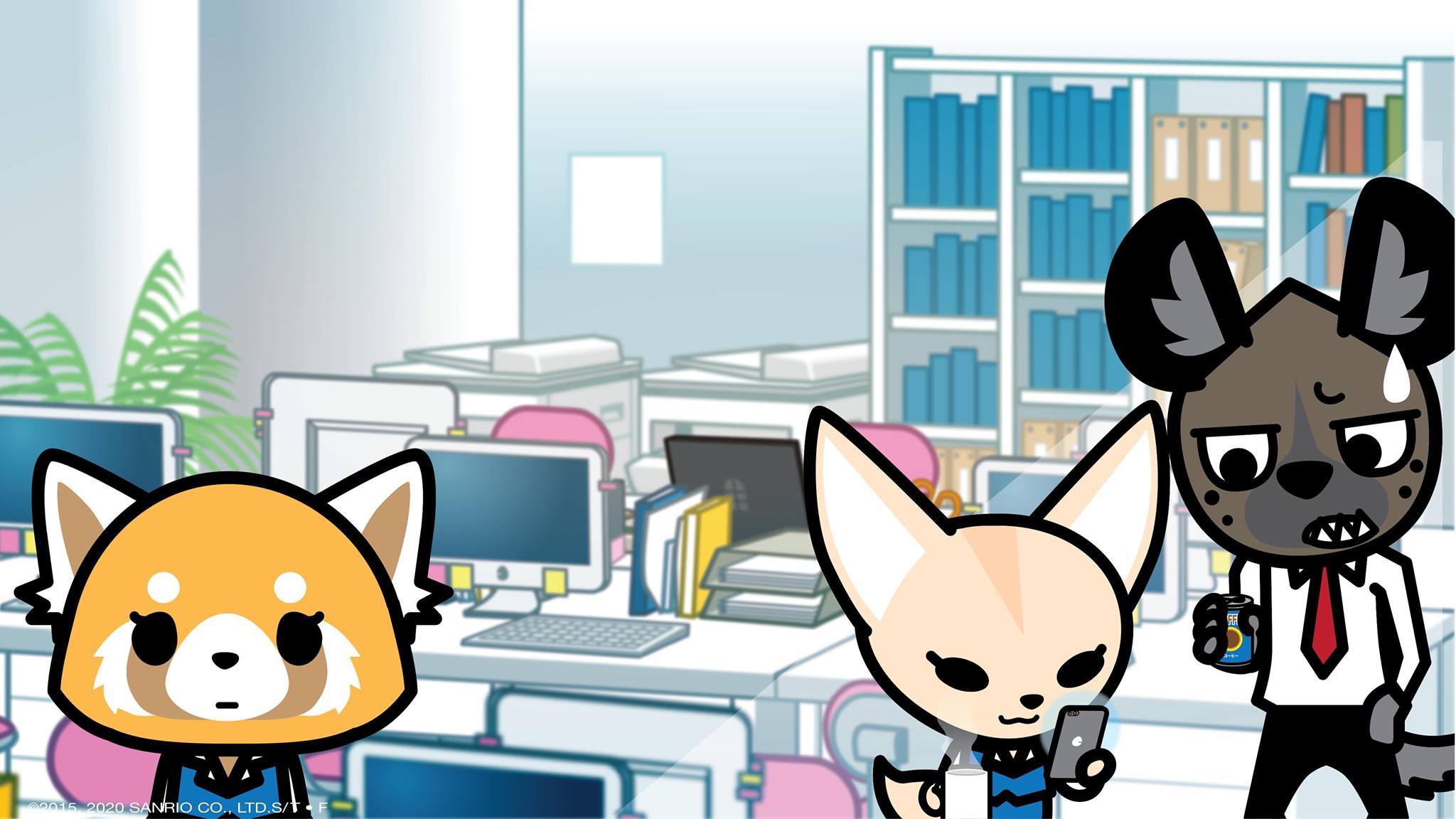 Download free Exhausted Aggretsuko Poster Wallpaper - MrWallpaper.com