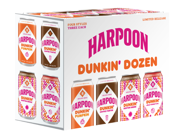 Harpoon Brewery and Dunkin’ launch new donut-infused beers Harpoon + Dunkin'