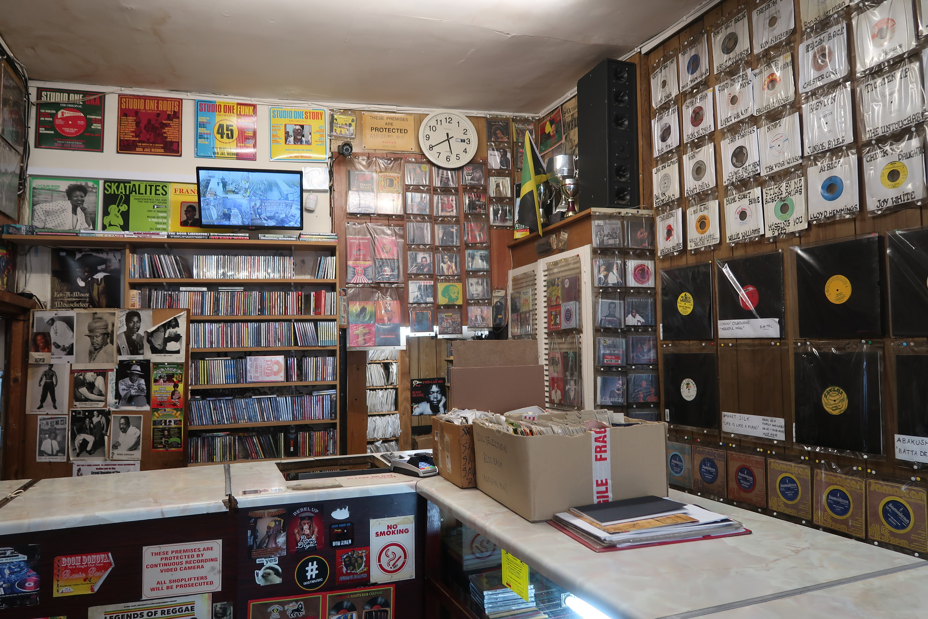 Inside Supertone Record Shop in Brixton