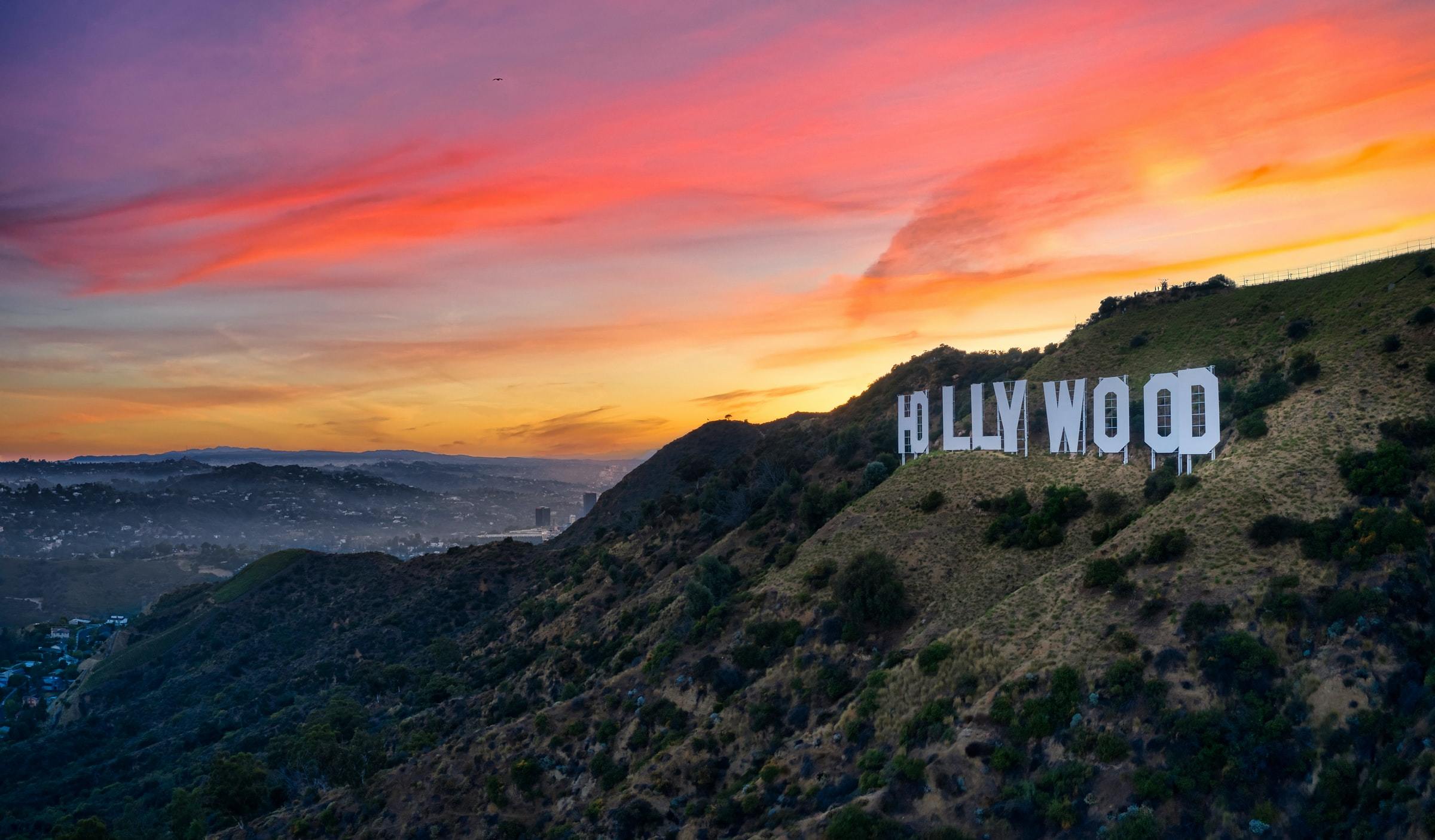 Hollywood Sign Temporarily Changed Read Rams Editorial Stock Photo