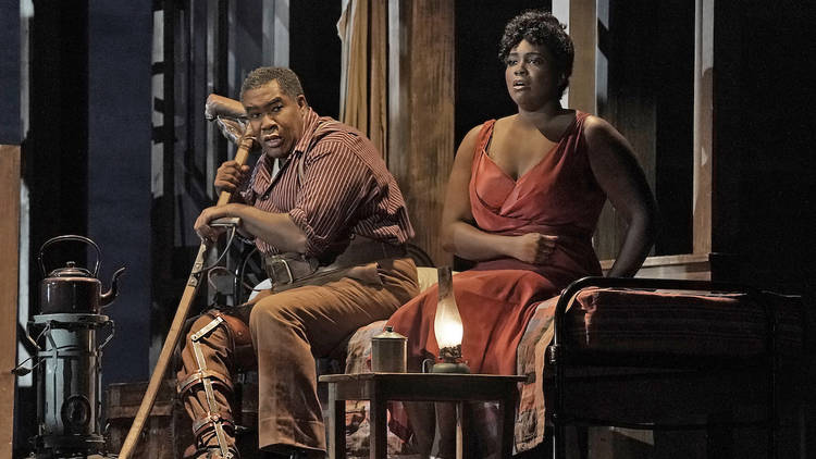 Eric Owens and Angel Blue in the title roles of the Gershwins' "Porgy and Bess."  (Metropolitan Opera)