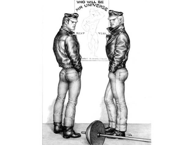 TOM OF FINLAND (Finnish, 1920-1991), Untitled, 1963, Graphite on paper, 12.44 in. x 9.38 in., Tom of Finland Foundation permanent collection, © 1963 - 2020 Tom of Finland Foundation