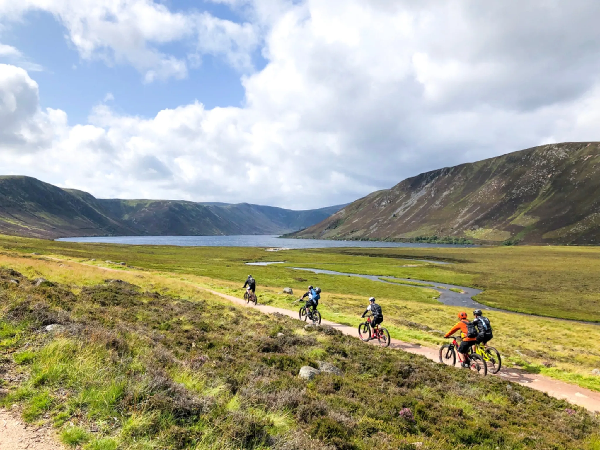 Cyclists in Scotland
