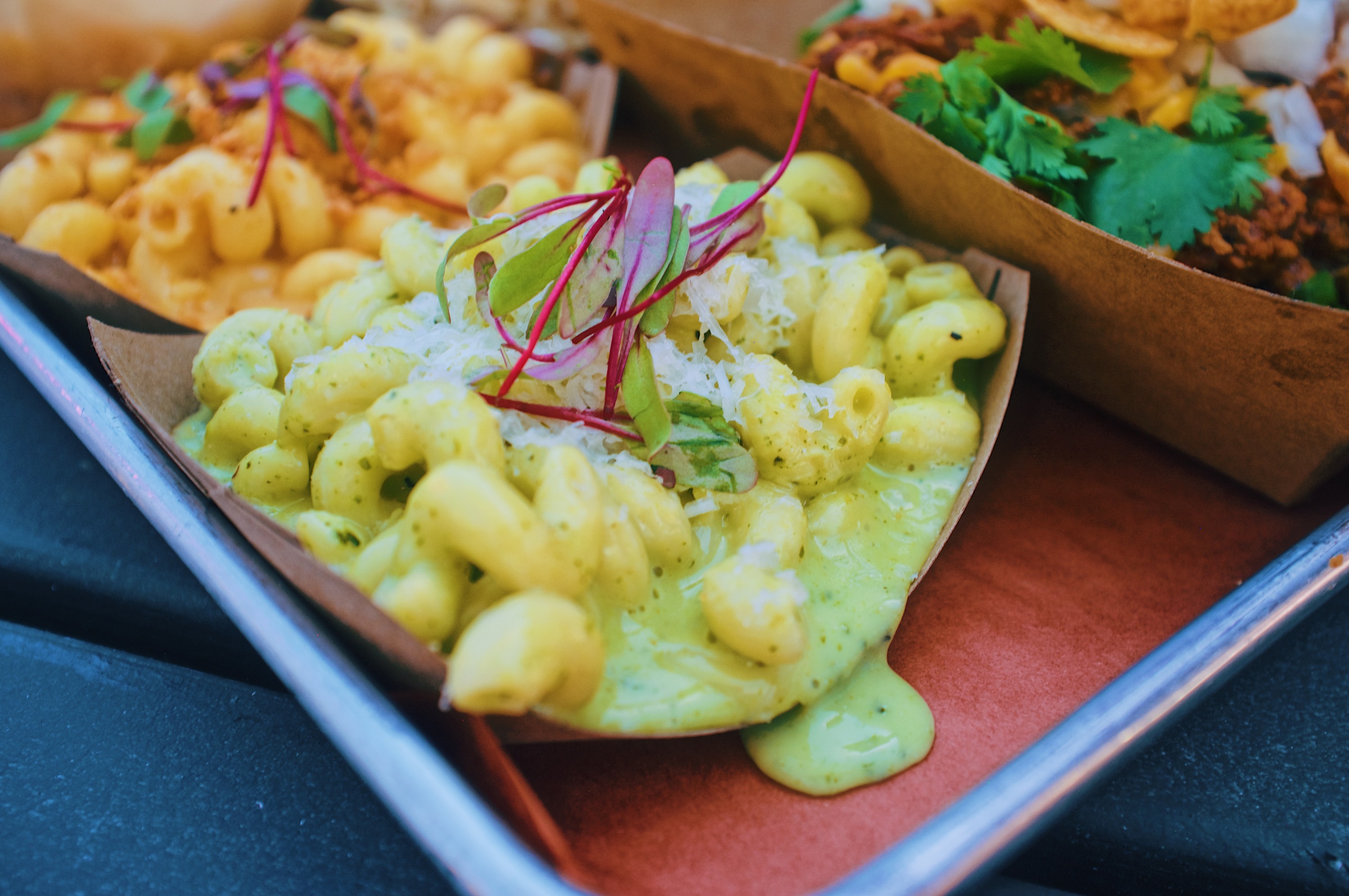 Pesto mac and cheese at Heritage Barbecue in San Juan Capistrano 