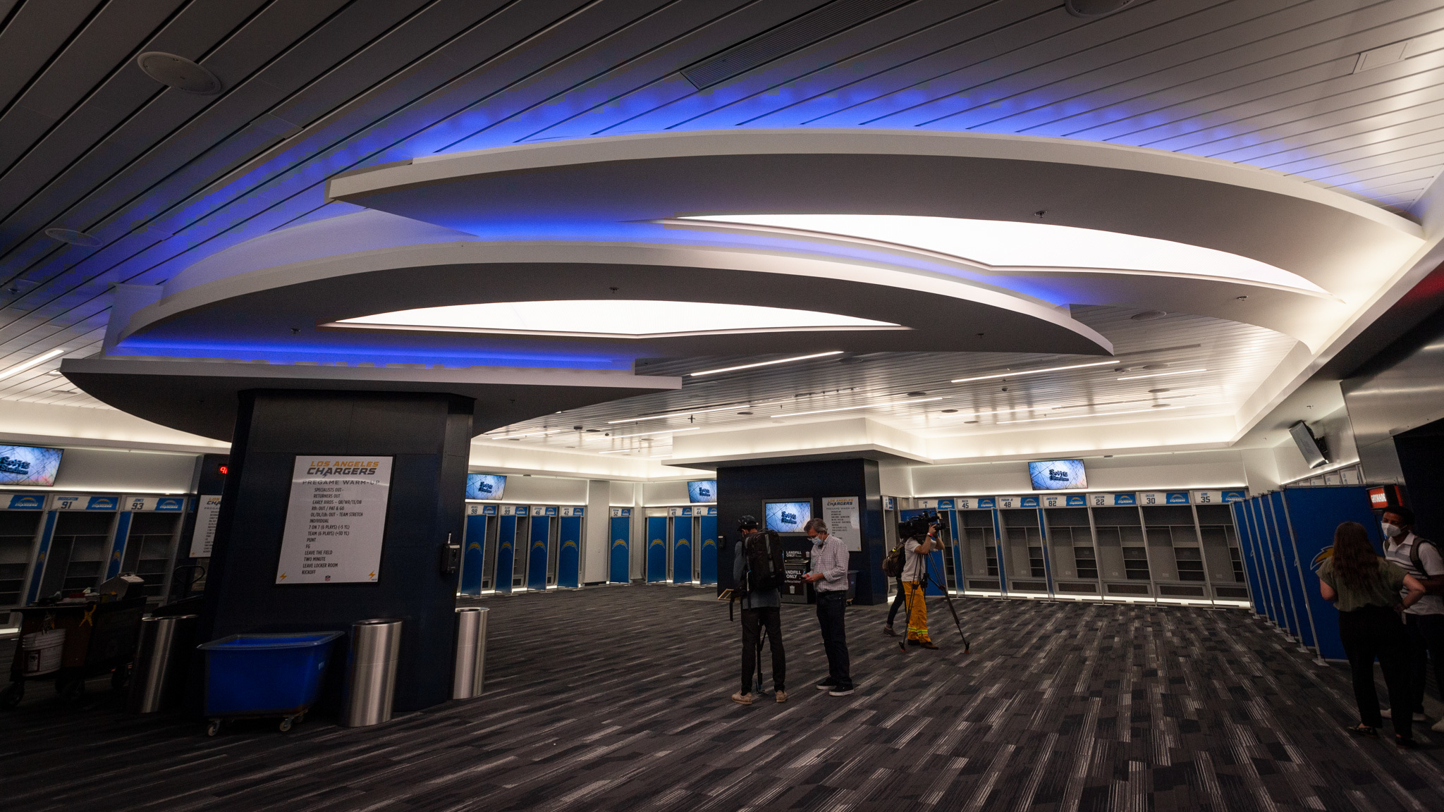 sofi stadium locker room tour