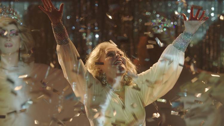Jacki Weaver showered in silver ribbons in Queer Screen Film Festival highlight Stage Mothers