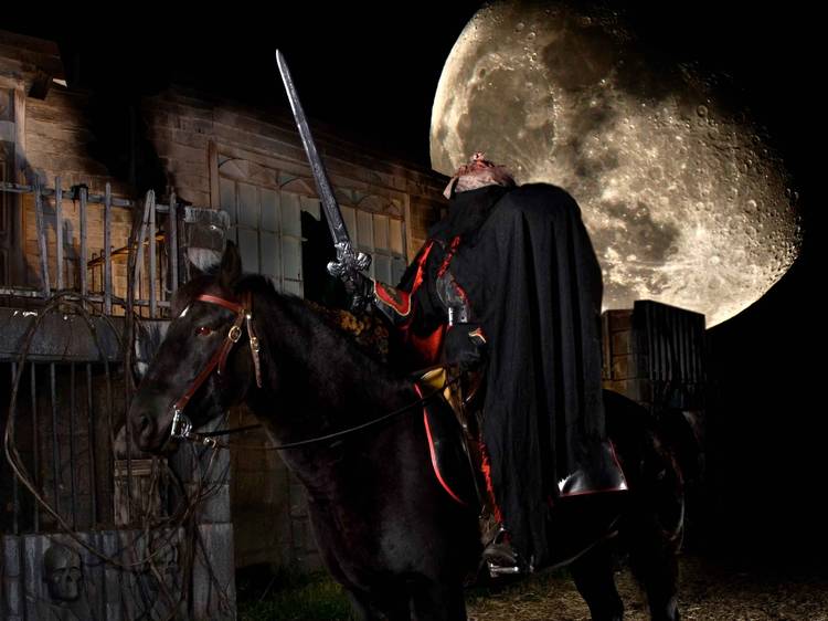 Headless Horseman Hayrides and Haunted Houses