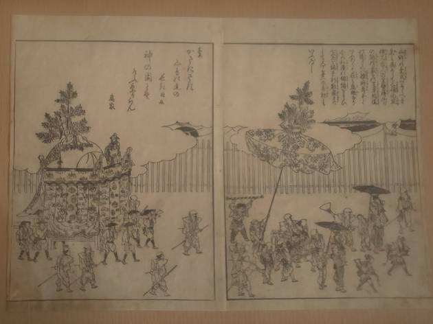 江戸時代の版画『都名所図会』