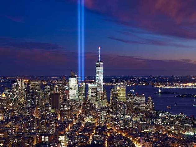 NYC landmarks will light up blue tonight to honor the victims of 9/11 Tribute in Light NYC