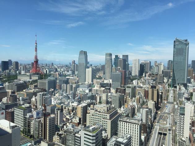 Tokyo skyline - stock photo Tokyo cityscape, Tokyo Tower