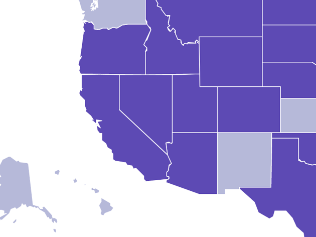 This map shows where you can travel within the United States and what restrictions are in place United map