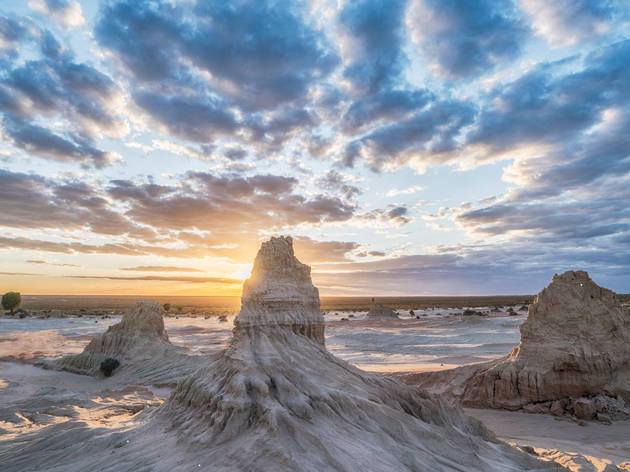 China Wall formations in Mungo National Park China Wall formations in Mungo National Park
