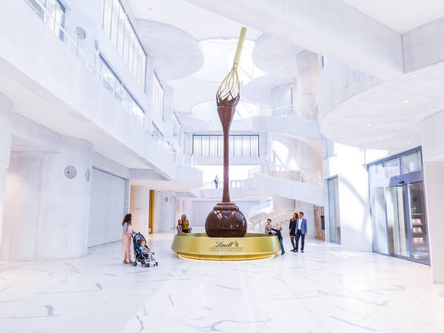 Lindt has opened the world’s largest chocolate museum in Zurich, complete with the largest chocolate fountain Lindt has opened the world’s largest chocolate museum in Zurich, complete with the largest chocolate fountain