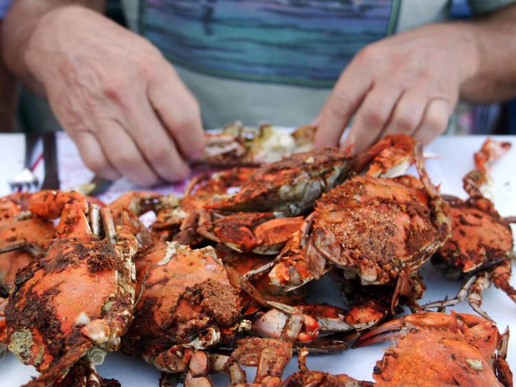 Maryland: Steamed crabs at Cantler’s Riverside Inn in Annapolis