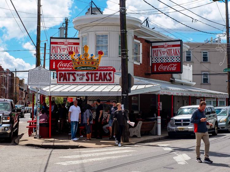 Pennsylvania: Philly Cheesesteak at The Original Pat’s King of Steaks in Philadelphia