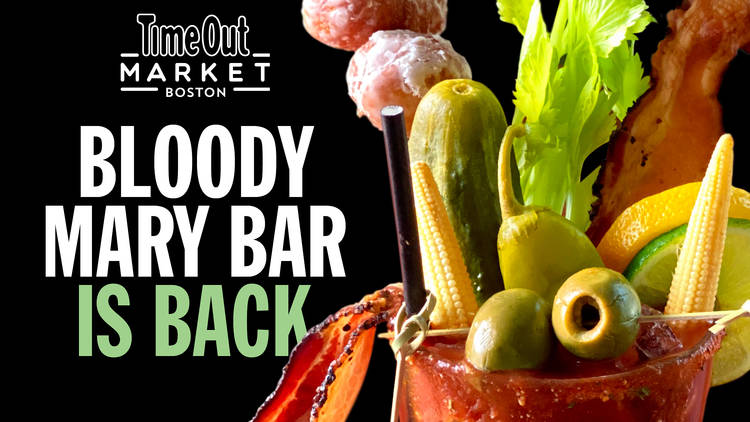 Bloody Mary Bar at Time Out Market Boston