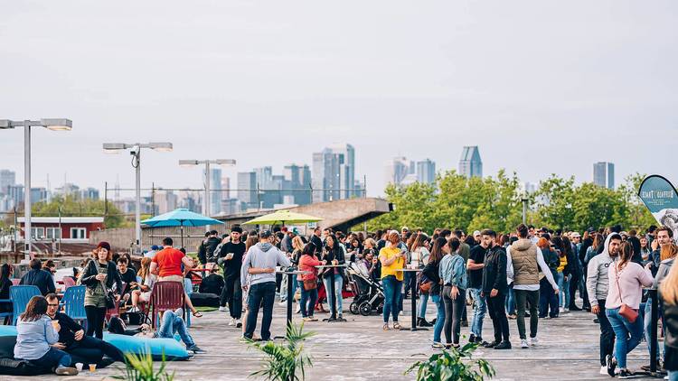 Party on top of a parkade