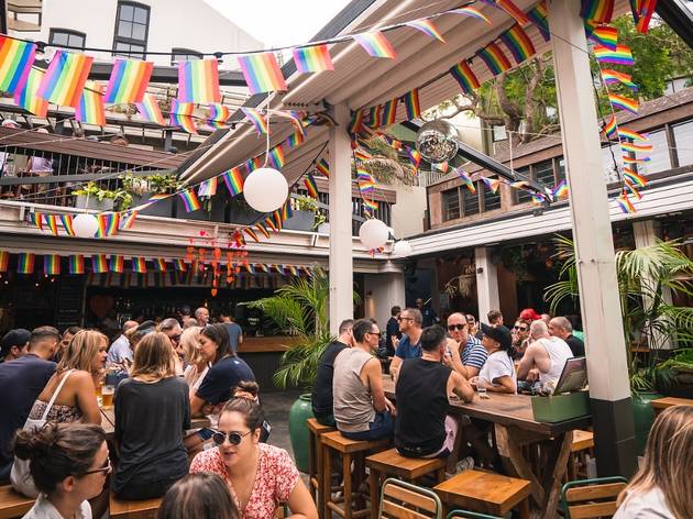 The Bank Hotel beer garden The Bank Hotel beer garden