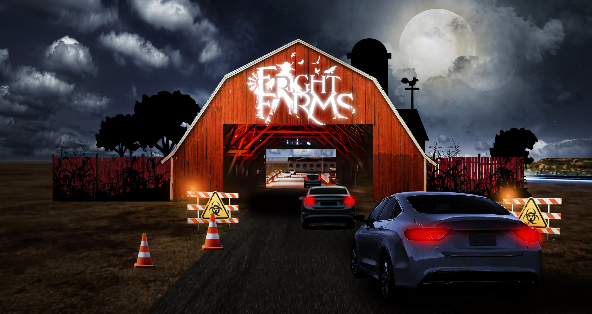 Fright Farms Halloween drivethrough experience Things to do in Los