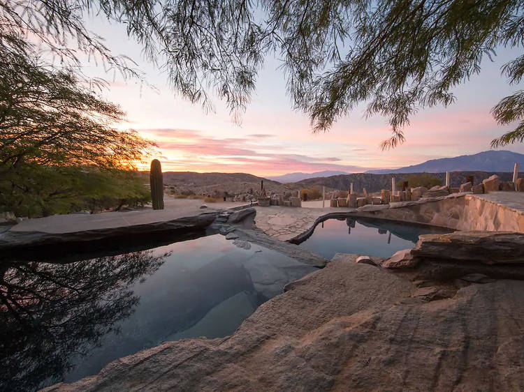 A hilltop villa in Morongo Valley